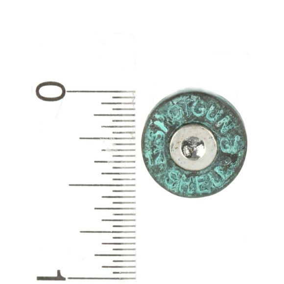 Aged Metal Bulletshell Studs - Picture 3 of 3